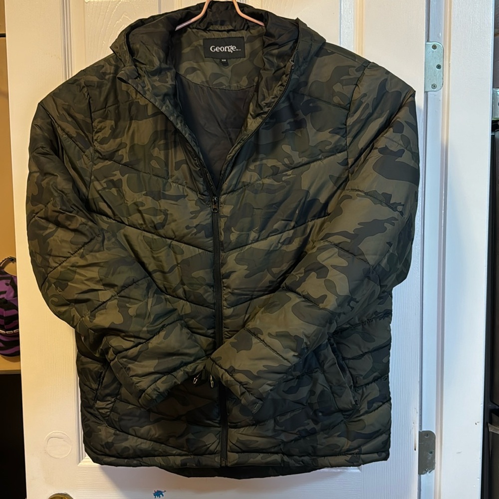 George puffed winter jacket camouflage
